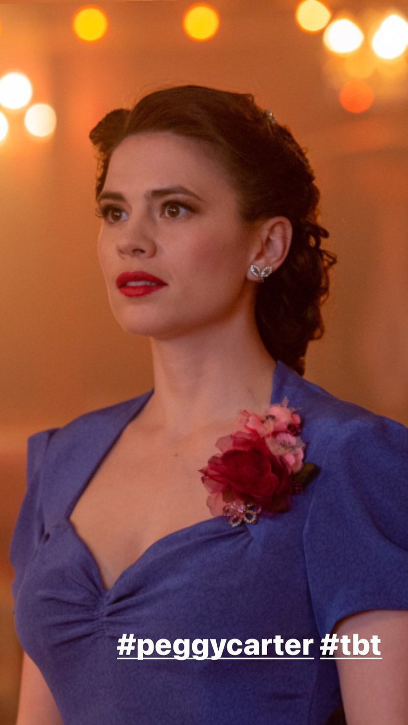 Avengers Age Of Ultron New Shot Of Chris Evans Hayley Atwell Revealed In Throwback Photo