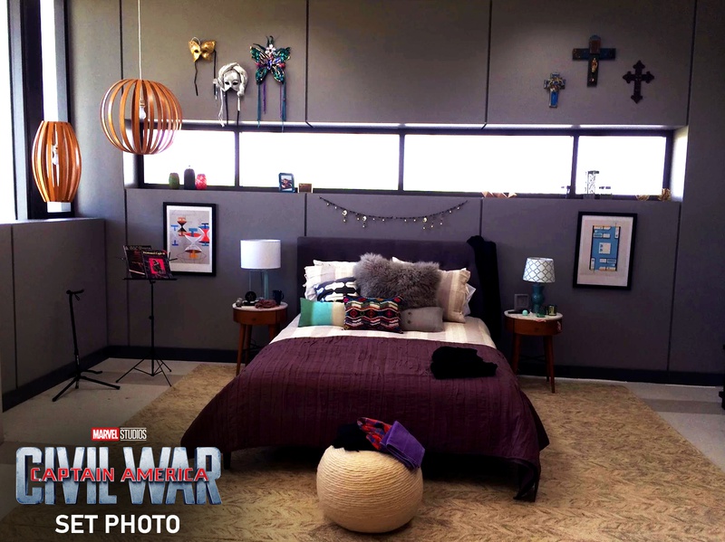 Wanda Bedroom set photo, Captain America Civil War