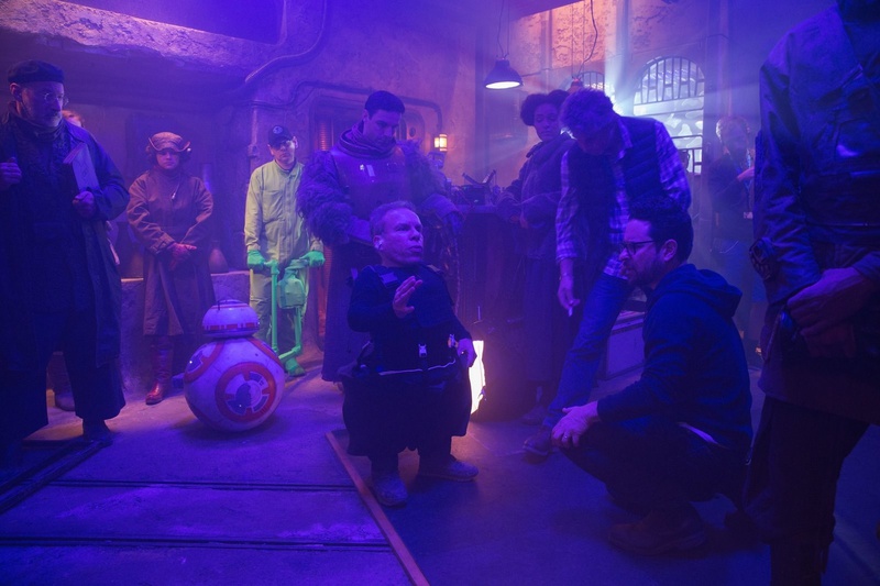 JJ Abrams with Warwick Davis