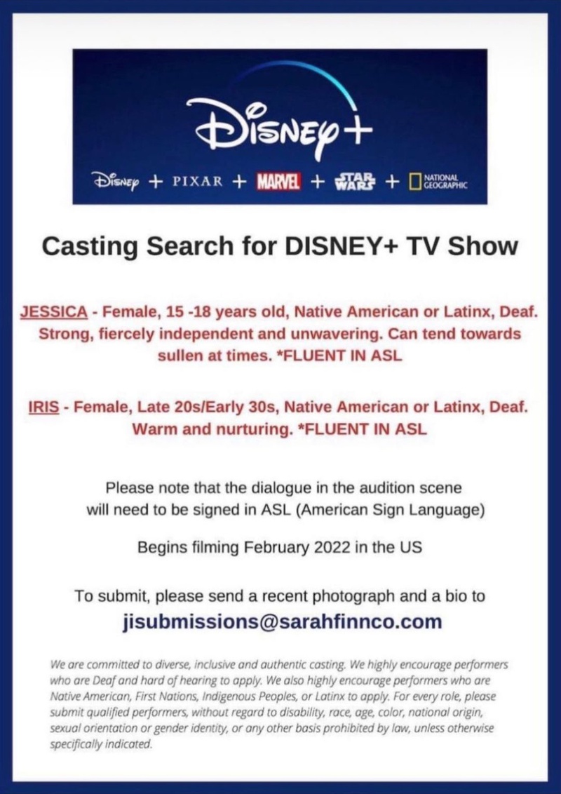 Echo Disney Plus Casting Search