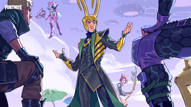 Loki's Welcoming Fortnite Loading Screen