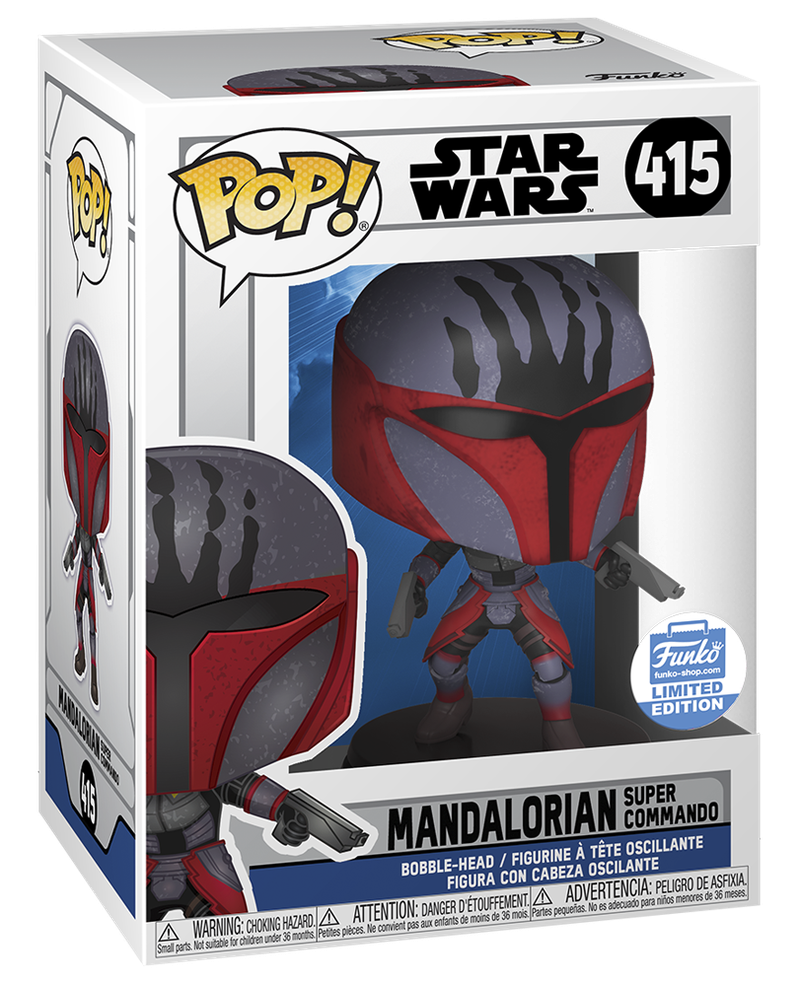 Mandalorian Super Commando Funko Pop Box Art