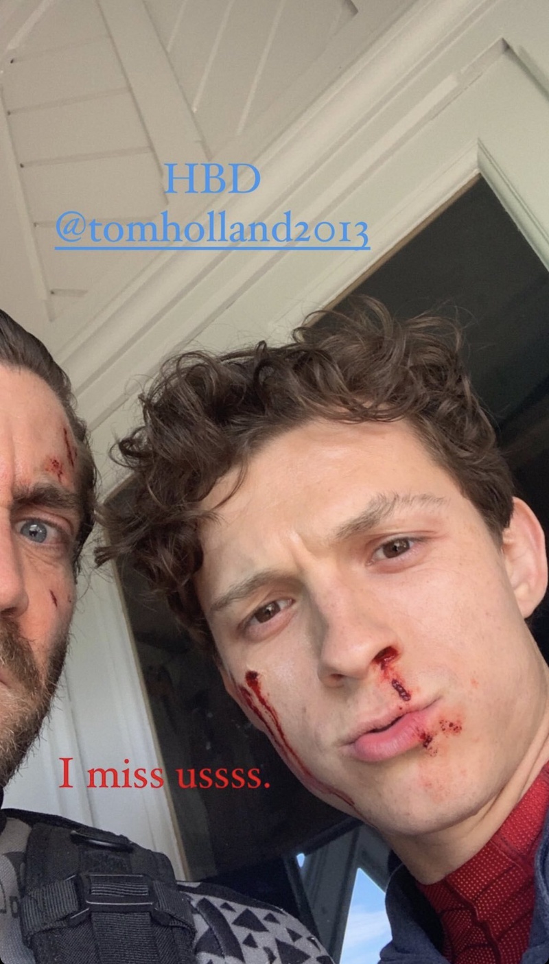 Tom Holland, Jake Gyllenhaal, birthday Instagram post