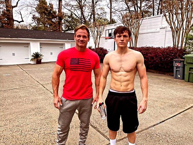 Tom Holland Muscles Workout Instagram