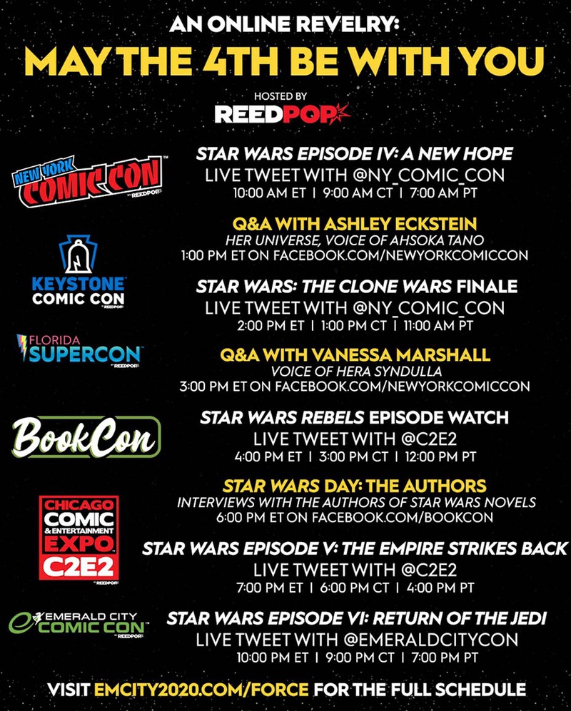 Virtual Star Wars Convention To Be Held On May 4th The Direct