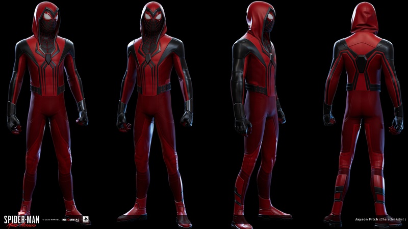 crimson cowl spider man suit