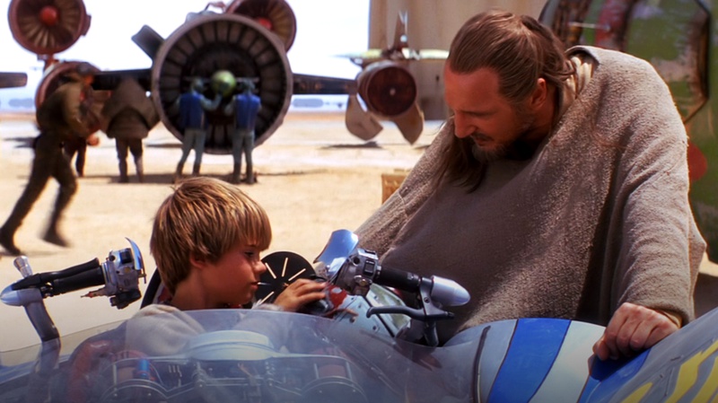 Qui-Gon Jinn and Anakin Skywalker