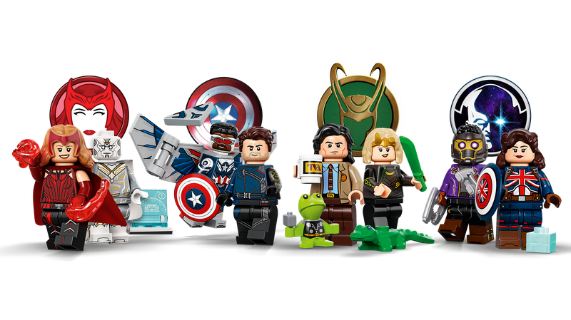 lego marvel disney+ wandavision loki falcon