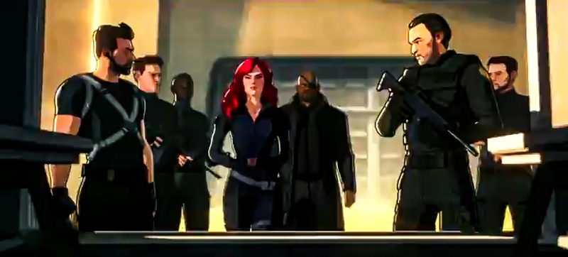 Natasha Romanoff, Nick Fury, SHIELD agents