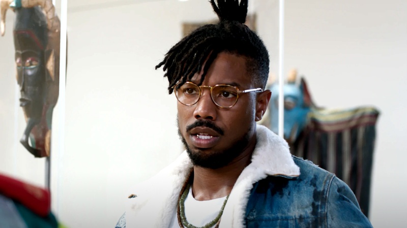 Michael B Jordan Killmonger Black Panther Mueseum