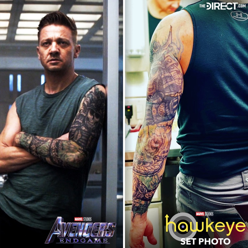 Hawkeye Jeremy Renner Reveals Ronin Tattoo For Marvel Disney+ Show