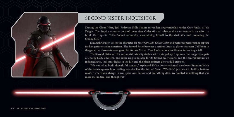 Second Sister, block of text, Second Sister's Lightsaber