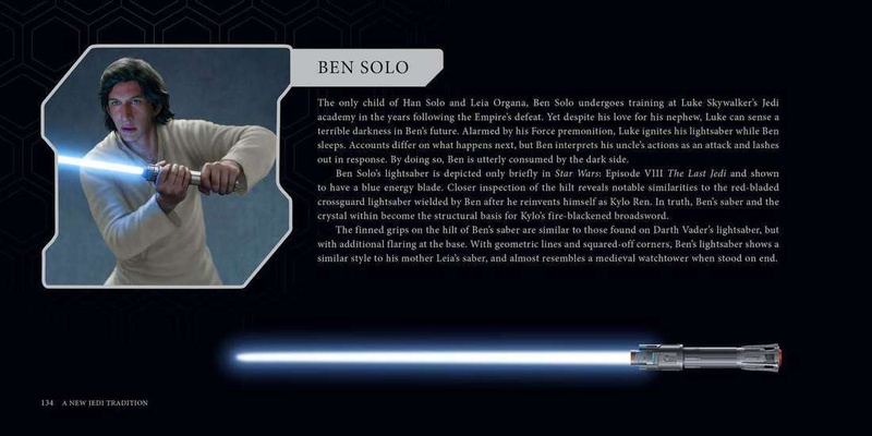 Adam Driver as Ben Solo, block of text, Ben Solo'slightsaber