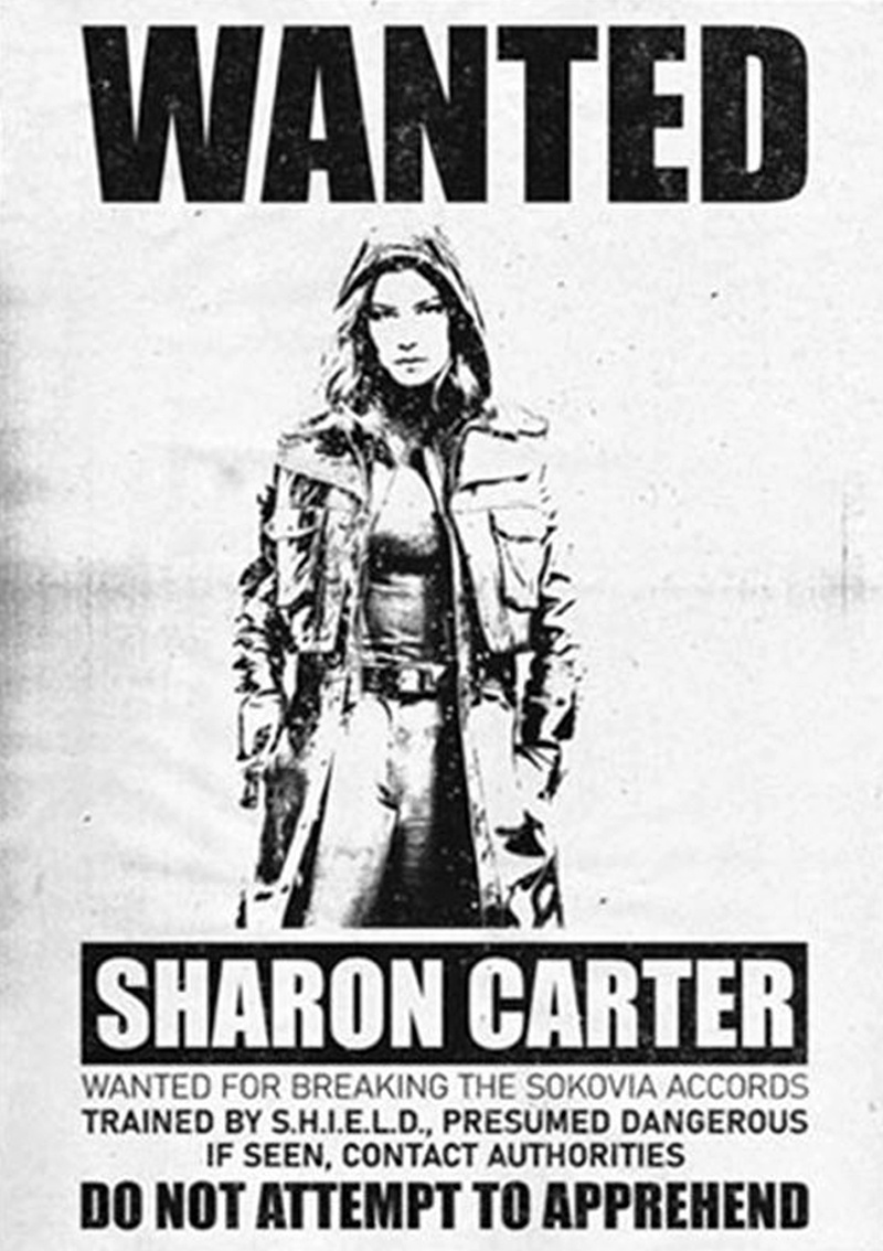 Sharon Carter WANTED poster