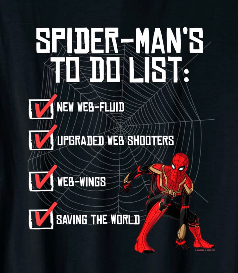 Spider-Man No Way Home List Merch