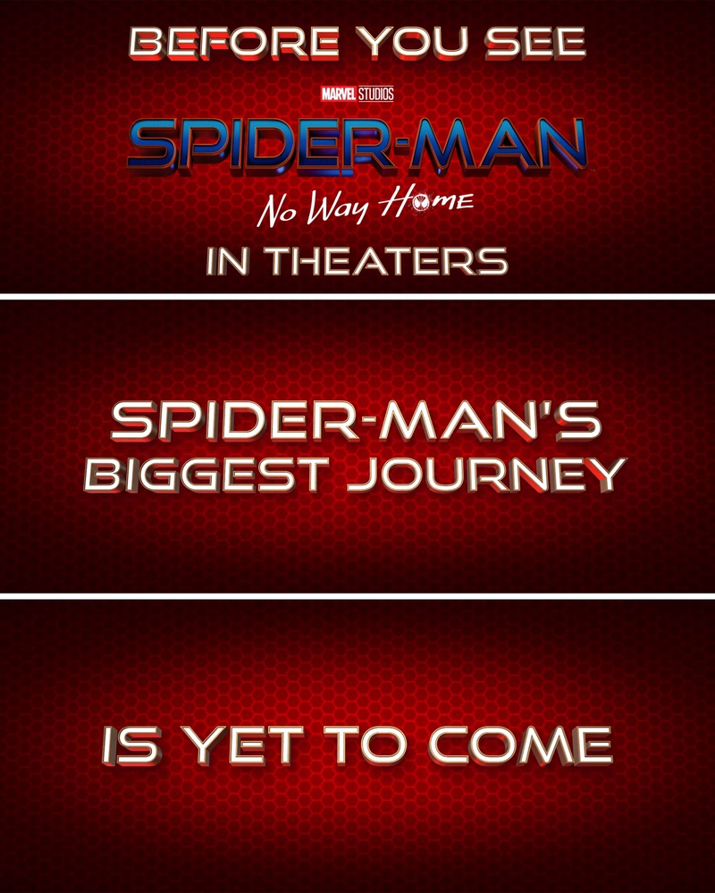 Spider-Man No Way Home Title Cards